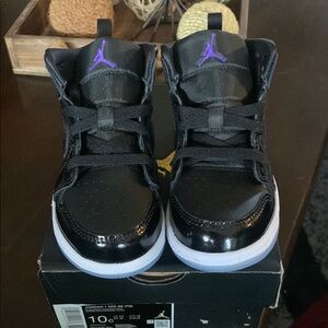 Jordan Mid SE (TD) Black Sneakers